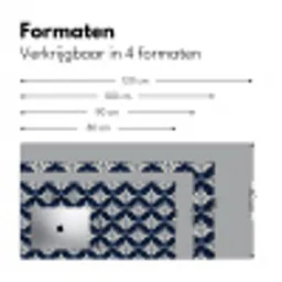 Modern - Ontwerp - Blauw Muismat XXL klein 681 -sfeer5