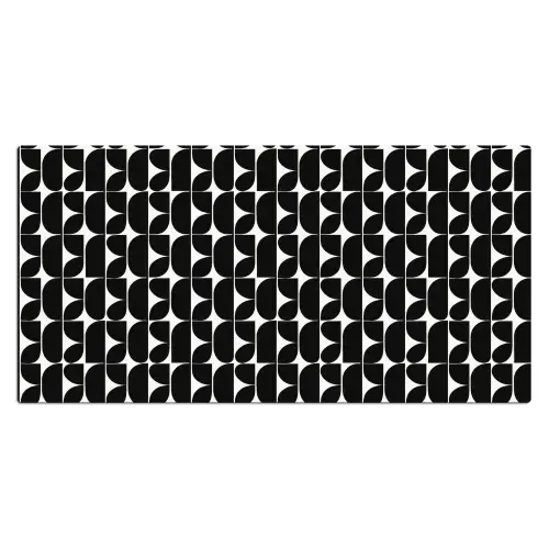 Modern - Geometrisch - Zwart Muismat XXL klein 681 -3d_leeg