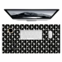 Modern - Geometrisch - Zwart Muismat XXL klein 681 -3d
