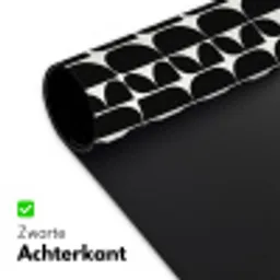 Modern - Geometrisch - Zwart Muismat XXL klein 681 -sfeer2