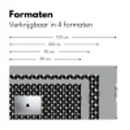 Modern - Geometrisch - Zwart Muismat XXL klein 681 -sfeer5
