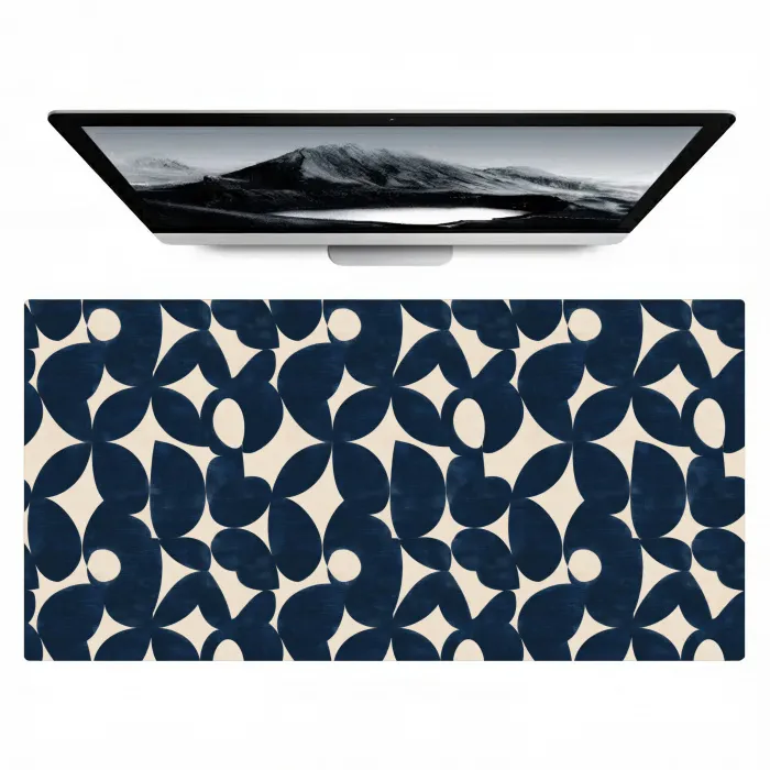 Modern - Geometrisch - Blauw Muismat XXL klein 681 -zzz3d