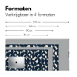Modern - Geometrisch - Blauw Muismat XXL klein 681 -sfeer5