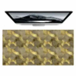 Modern - Geometrisch - Goud Muismat XXL klein 681 -zzz3d