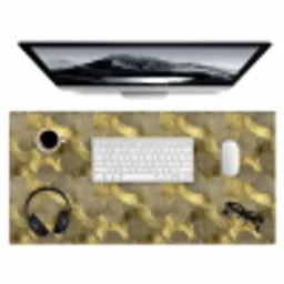 Modern - Geometrisch - Goud Muismat XXL klein 681 -3d