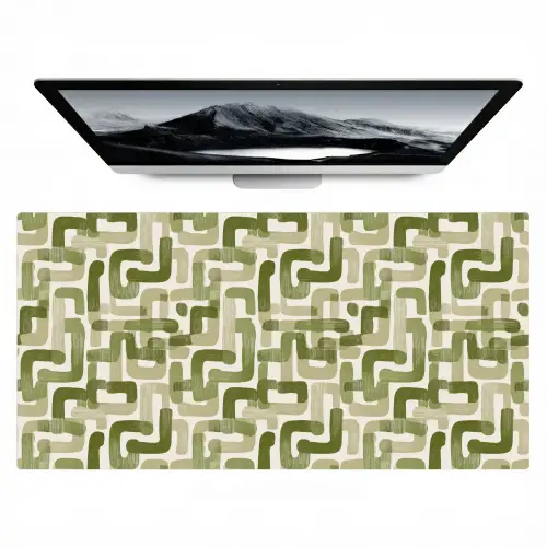 Modern - Grafisch - Groen Muismat XXL klein 681 -zzz3d