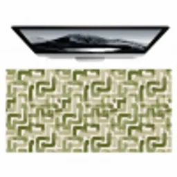 Modern - Grafisch - Groen Muismat XXL klein 681 -zzz3d