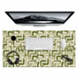 Modern - Grafisch - Groen Muismat XXL klein 681 -3d