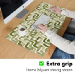 Modern - Grafisch - Groen Muismat XXL klein 681 -sfeer3
