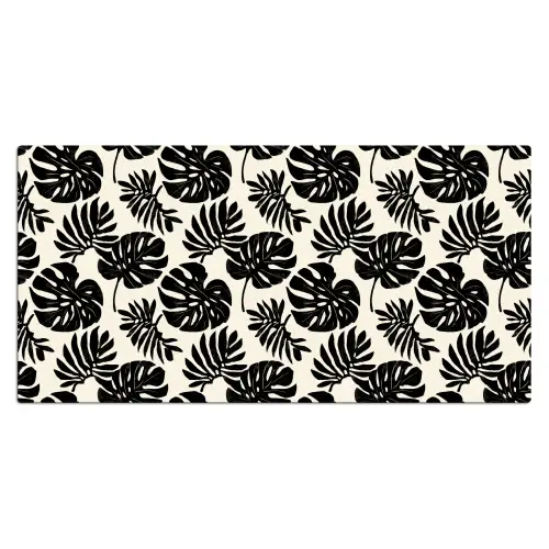Modern - Monstera - Zwart Muismat XXL klein 681 -3d_leeg