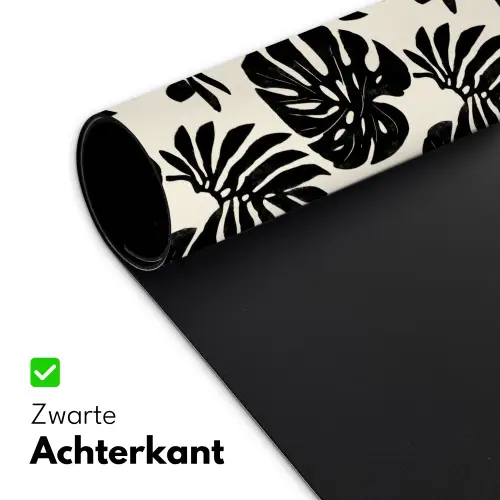 Modern - Monstera - Zwart Muismat XXL klein 681 -sfeer2