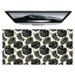 Modern - Monstera - Zwart Muismat XXL klein 681 -zzz3d