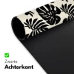 Modern - Monstera - Zwart Muismat XXL klein 681 -sfeer2