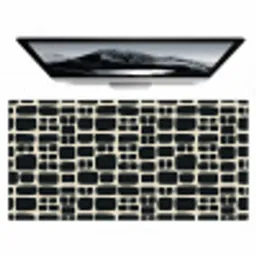 Modern - Organisch - Zwart Muismat XXL klein 681 -zzz3d