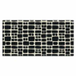 Modern - Organisch - Zwart Muismat XXL klein 681 -3d_leeg