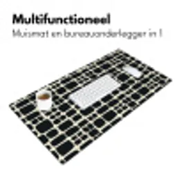 Modern - Organisch - Zwart Muismat XXL klein 681 -sfeer4