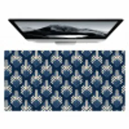 Modern - Patroon - Blauw Muismat XXL klein 681 -zzz3d