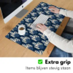Modern - Patroon - Blauw Muismat XXL klein 681 -sfeer3