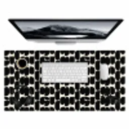 Modern - Patroon - Zwart Muismat XXL klein 681 -3d