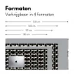 Modern - Patroon - Zwart Muismat XXL klein 681 -sfeer5