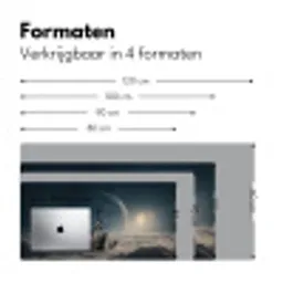 Maan - Kat - Astronaut - Ruimte Muismat XXL klein -sfeer5
