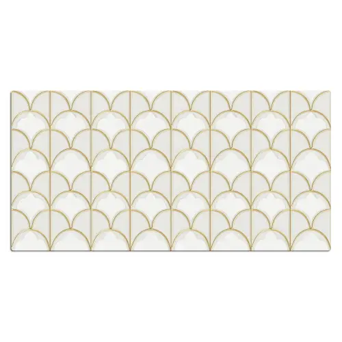 Mozaïek - Bogen - Goud Muismat XXL klein 681 -3d_leeg