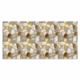 Mozaïek - Marmer - Goud Muismat XXL klein 681 -3d_leeg