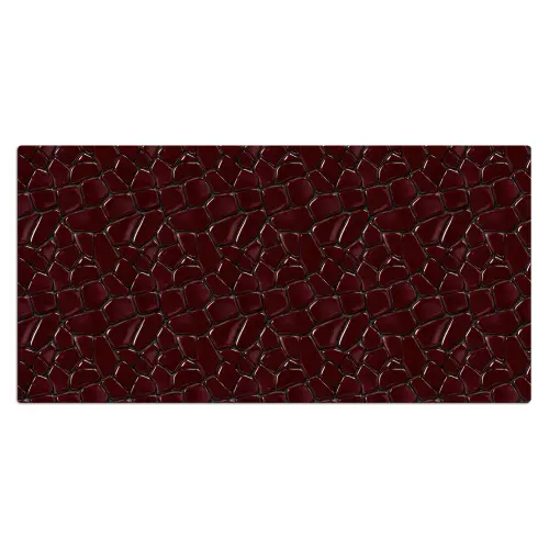Mozaïek - Tegel - Bordeauxrood Muismat XXL klein 681 -3d_leeg