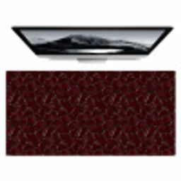 Mozaïek - Tegel - Bordeauxrood Muismat XXL klein 681 -zzz3d