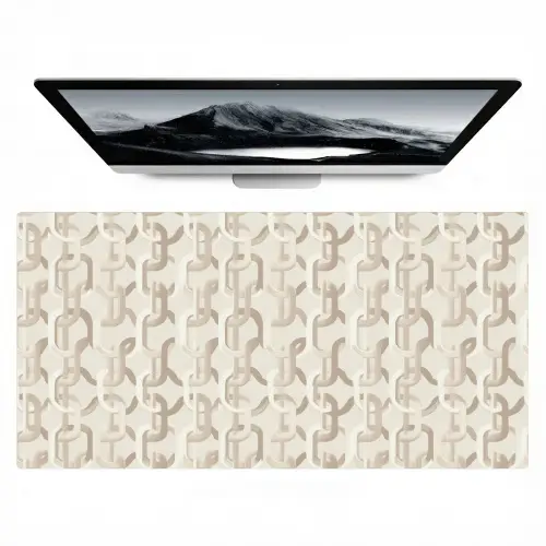 Motief - Abstract - Beige Muismat XXL klein 681 -zzz3d