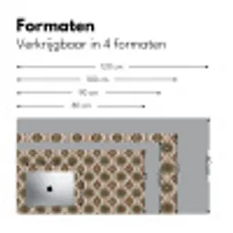 Motief - Patroon - Kleurrijk Muismat XXL klein 681 -sfeer5
