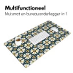 Motief - Tegel - Okergeel Muismat XXL klein 681 -sfeer4