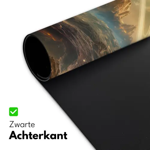 gebergte-planeet-ruimte-sterren Muismat XXL klein -sfeer2