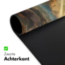 gebergte-planeet-ruimte-sterren Muismat XXL klein -sfeer2