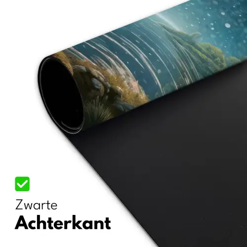 gebergte-water-maan-sterren Muismat XXL klein -sfeer2