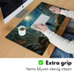 gebergte-water-maan-sterren Muismat XXL klein -sfeer3
