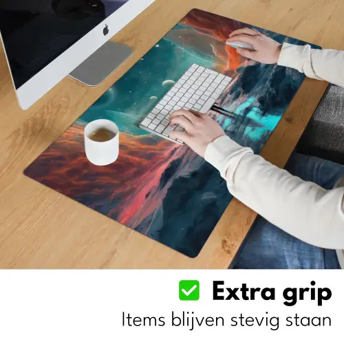 bergen-ruimte-planeten-astronaut Muismat XXL klein -sfeer3