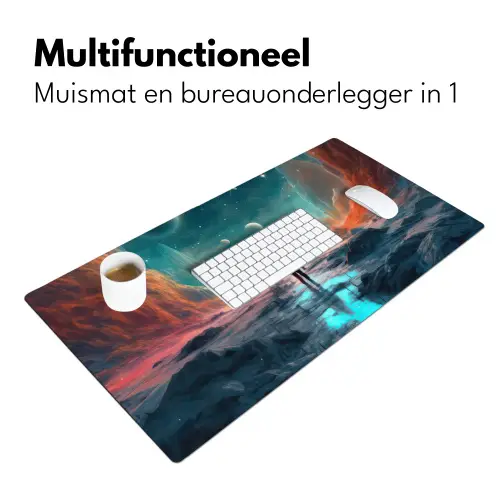 bergen-ruimte-planeten-astronaut Muismat XXL klein -sfeer4