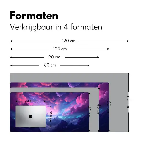 neon-wolken-roze-blauw-gaming Muismat XXL klein -sfeer5