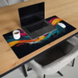 Banen - Golven - Kleurrijk - Abstract Muismat XXL klein -sfeer1