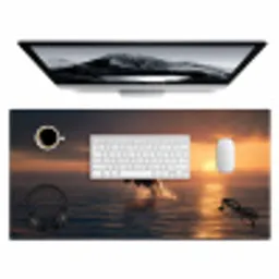 Orka - Zee - Zonsondergang Muismat XXL klein -3d