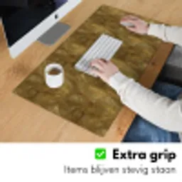 Organisch - Lijnen - Goud Muismat XXL klein 681 -sfeer3