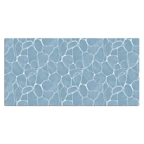 Organisch - Patroon - Blauw Muismat XXL klein 681 -3d_leeg
