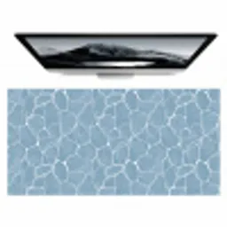 Organisch - Patroon - Blauw Muismat XXL klein 681 -zzz3d
