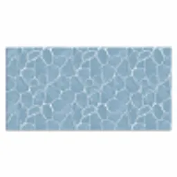 Organisch - Patroon - Blauw Muismat XXL klein 681 -3d_leeg