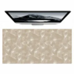 Organisch - Textuur - Beige Muismat XXL klein 681 -zzz3d