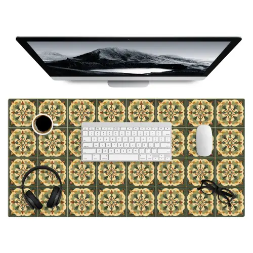 Ornament - Patroon - Groen Muismat XXL klein 681 -3d