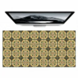 Ornament - Patroon - Groen Muismat XXL klein 681 -zzz3d