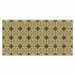 Ornament - Patroon - Groen Muismat XXL klein 681 -3d_leeg