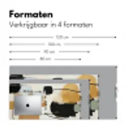 Paint - Abstract - Kleuren Muismat XXL klein -sfeer5